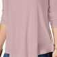 Blusa feminina de gola alta JM Collection, cor nude, tamanho extragrande