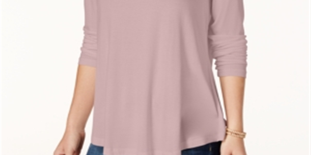 Blusa feminina de gola alta JM Collection, cor nude, tamanho extragrande