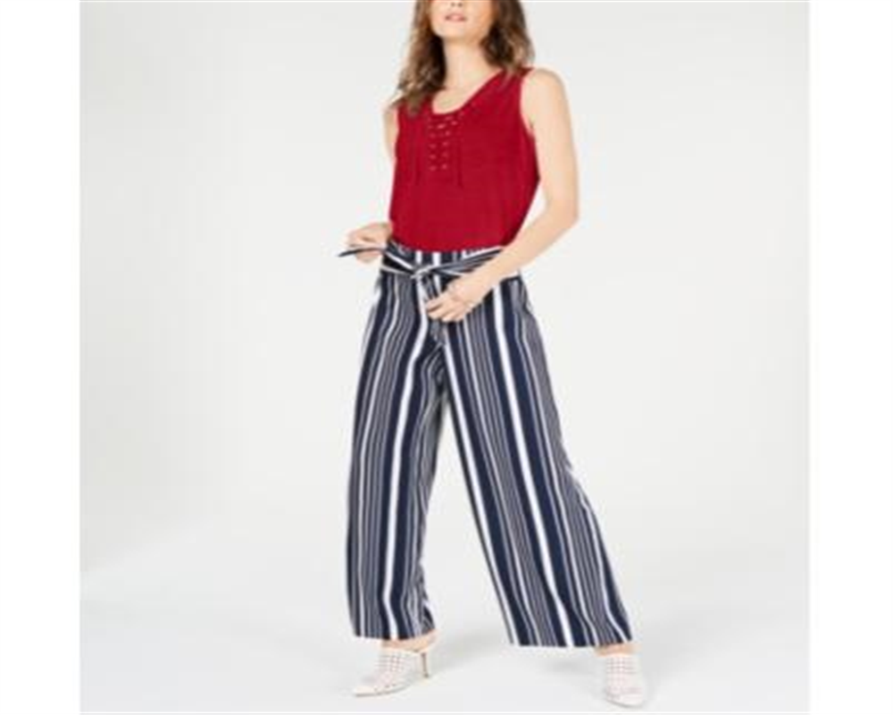 INC International Concepts Top feminino sem mangas com decote redondo, vermelho, tamanho pequeno pequeno