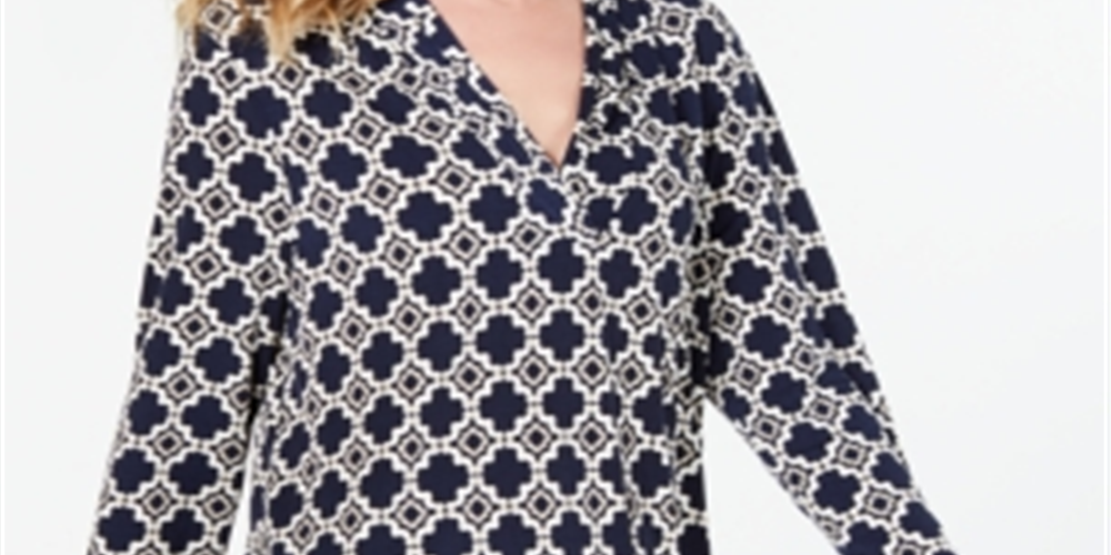 Top feminino com pregas estampadas e ombros de fora, azul, tamanho XX-G