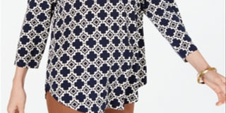 Top feminino com pregas estampadas e ombros de fora, azul, tamanho XX-G