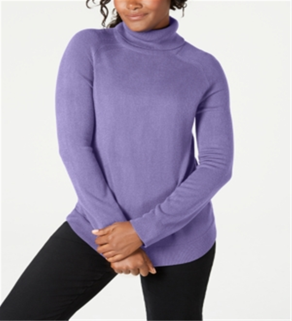 Karen Scott Suéter Feminino Gola Alta Roxo Tamanho X-G