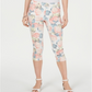 Calça Capri Feminina Charter Club Lush Petals Branca Tamanho 6 Petite