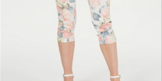 Calça Capri Feminina Charter Club Lush Petals Branca Tamanho 6 Petite