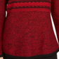 Suéter feminino estampado com gola alta Style &amp; Co, tamanho M, vermelho