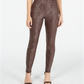 Calça skinny feminina INC International Concepts com estampa de python metálico marrom tamanho 14 petite
