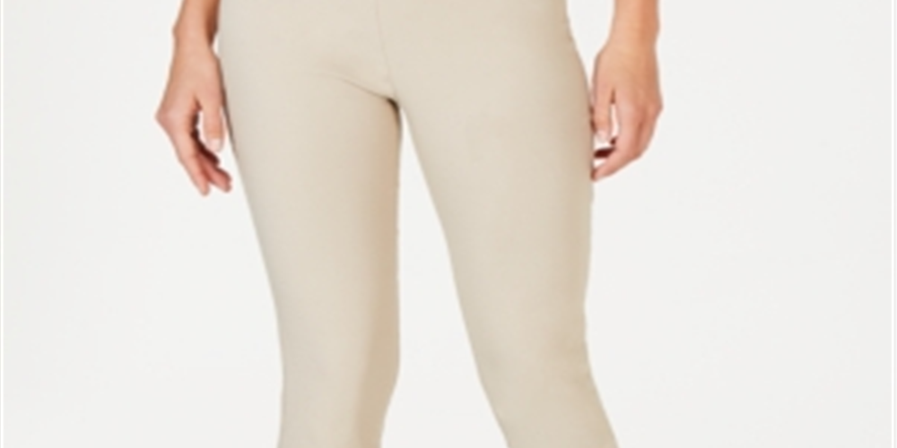 Calça Capri Chelsea Pull-on Tummy Control Feminina Charter Club Marrom Tamanho 4