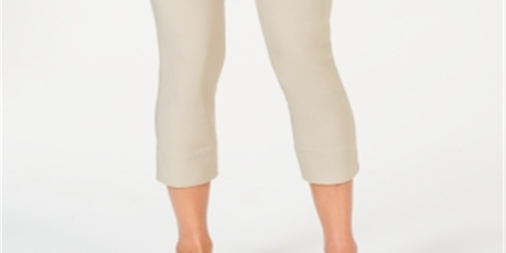 Calça Capri Chelsea Pull-on Tummy Control Feminina Charter Club Marrom Tamanho 4