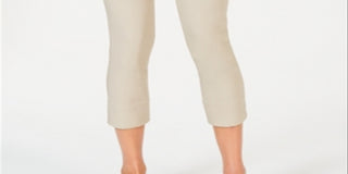 Calça Capri Chelsea Pull-on Tummy Control Feminina Charter Club Marrom Tamanho 4