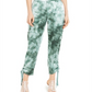 Calça de moletom feminina tie-dye da INC International Concepts, verde, tamanho M