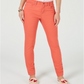 Calça jeans skinny feminina Charter Club Bristol, laranja, tamanho 14, pequena