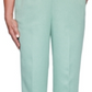 Calça feminina Alfred Dunner Lake Geneva Twill Verde Tamanho 18