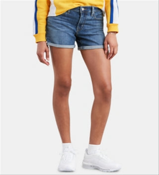 Levi's Women's Mid Length Shorts Blue Size 27
