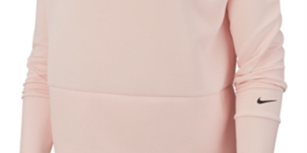 Camiseta de treino Nike Dri-FIT Fleece feminina rosa tamanho G