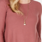 Suéter plissado alto e baixo feminino Style &amp; Co, roxo, tamanho G