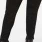 Leggings femininas com estampa tonal e costura frontal, tamanho pequeno, cinza