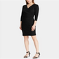 Vestido Ralph Lauren Feminino Manga 3/4 Manga Caída Preto Tamanho 0