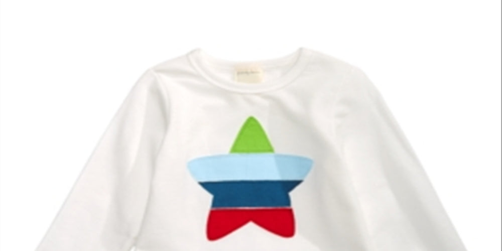 Camiseta infantil Bold Star para meninos First Impressions, branca, tamanho 3T