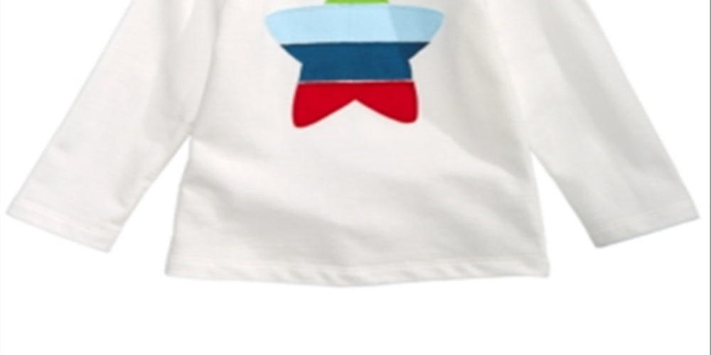 Camiseta infantil Bold Star para meninos First Impressions, branca, tamanho 3T