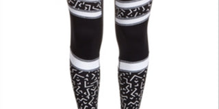 Ideology Big Girl's Pieced Leggings Black Size Medium