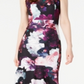 Vestido Calvin Klein Feminino Floral High Low - Roxo Tamanho 8