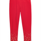 Leggings estampadas para meninas Epic Threads, tamanho 5, vermelha