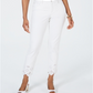 Calça jeans skinny feminina Charter Club Bristol com ilhós, branca, tamanho 14