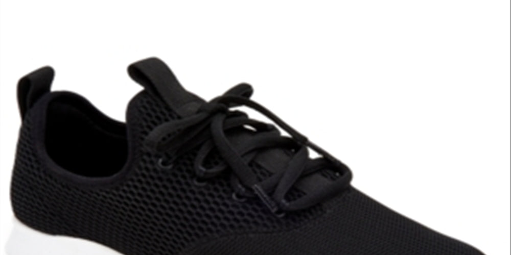 Tênis de corrida feminino Ideology com cadarço, preto, tamanho 9 M