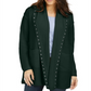 Cardigan feminino com capuz e tachas Style &amp; Co, verde, tamanho pequeno P
