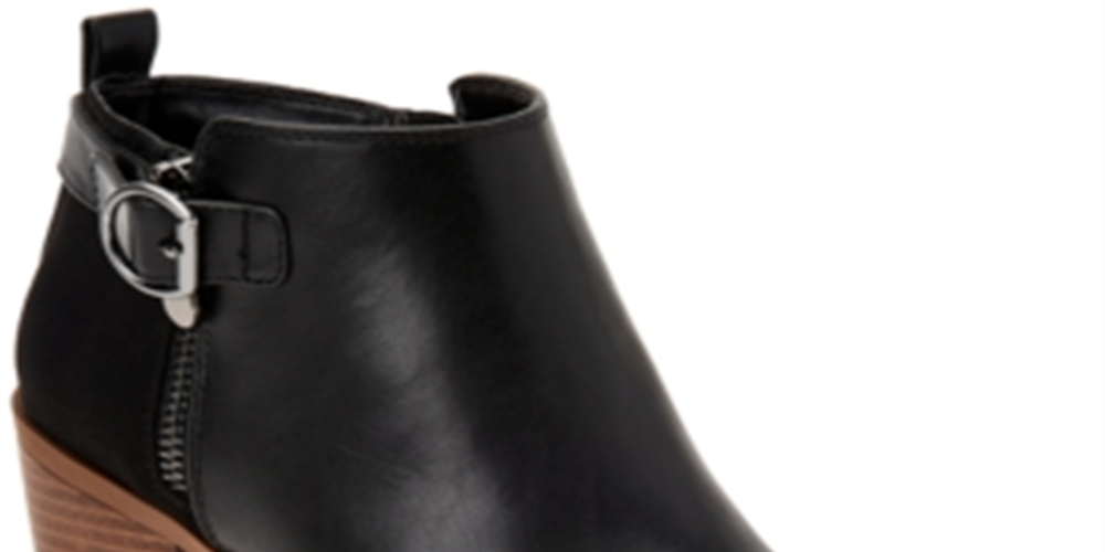 Botas femininas Onyaa de salto bloco Style &amp; Co, pretas, tamanho 7 M