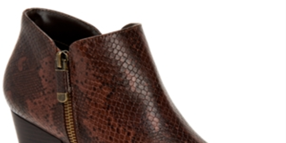 Botas Masrinaa de couro sintético com zíper duplo femininas Style &amp; Co, marrom, tamanho 9 M