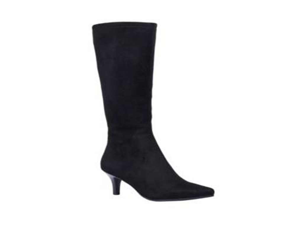 Botas femininas Impo Noland Stretch até o joelho, pretas, tamanho 9,5M