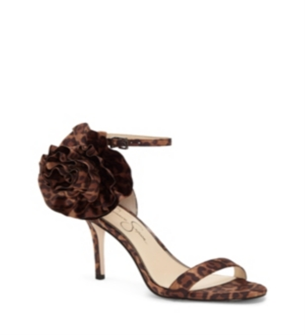 Sandálias femininas Jessica Simpson, sapatos, leopardo natural, tamanho 11