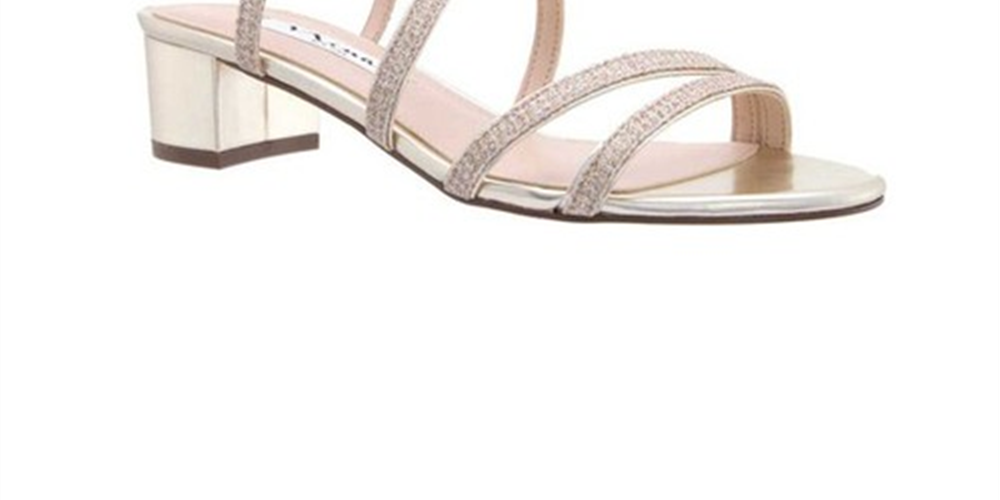 Sandálias femininas Nina Gaelen com bico aberto, casuais, tipo slingback, amarelas, tamanho 7,5 M