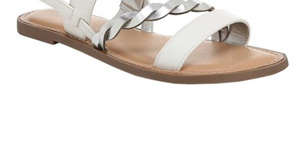 Sandálias femininas Radley Shoes Carlos By Carlos Santana, brancas, tamanho 9 M