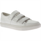 Tênis Kenneth Cole Kingvel de couro feminino, cano baixo, branco, tamanho 6,5 m