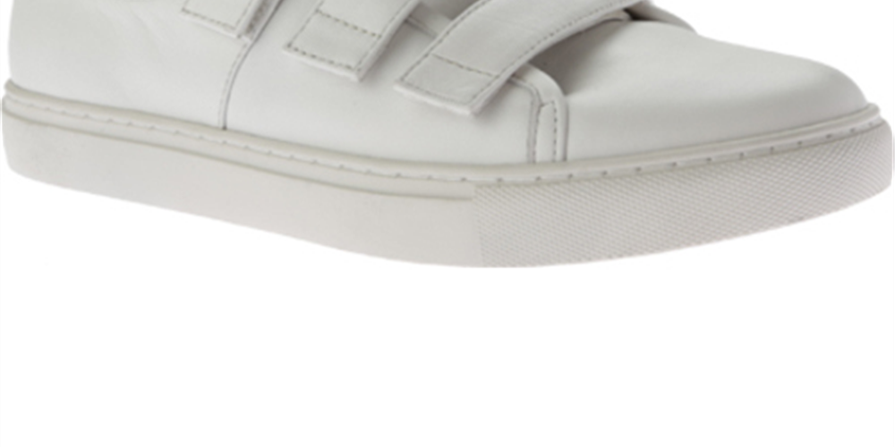 Tênis Kenneth Cole Kingvel de couro feminino, cano baixo, branco, tamanho 6,5 m