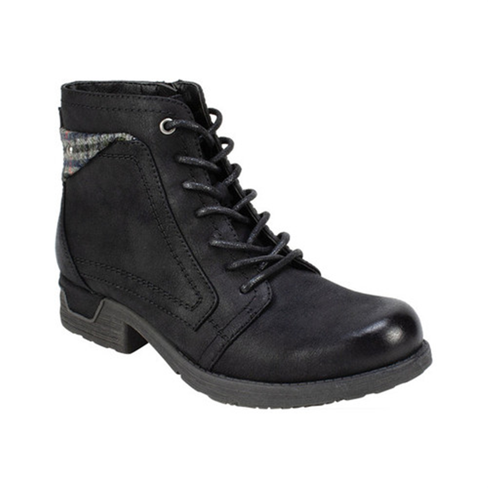 Bota feminina Mountain Rosalie casual preta tamanho 9,5 M