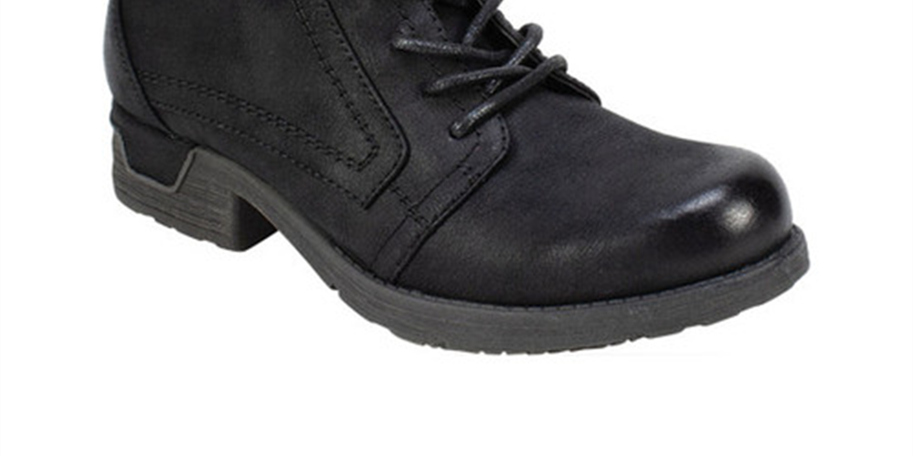 Bota feminina Mountain Rosalie casual preta tamanho 9,5 M