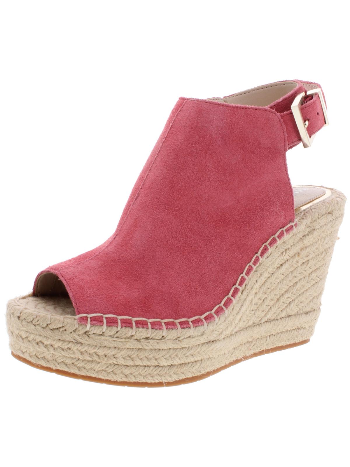 Sandálias femininas Kenneth Cole Olivia Buckle Wedge, coral, tamanho 6, médio