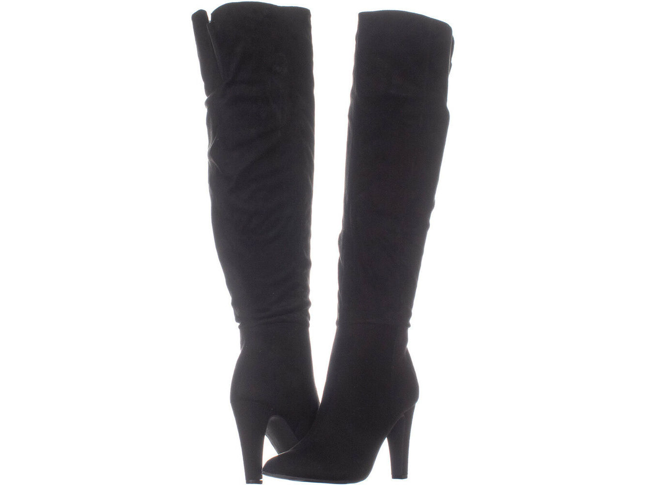 Material Girl Botas femininas Candice bico fino até o joelho, tamanho 9 M, pretas