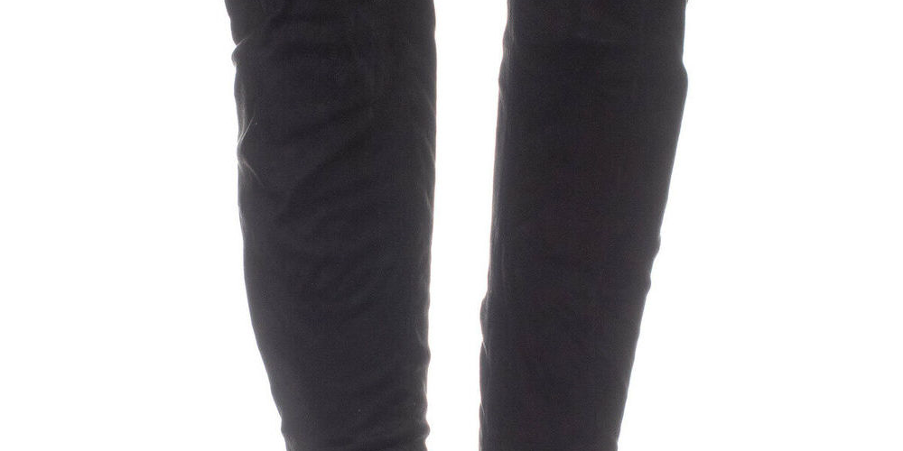 Material Girl Botas femininas Candice bico fino até o joelho, tamanho 9 M, pretas