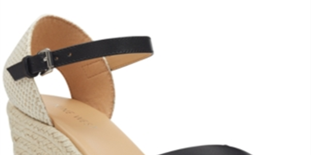 Sandália feminina Nine West Joydyn Espadrille preta tamanho 5,5 M preta tamanho 5,5 M