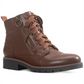 Botas de combate femininas American Rag Tatum Leather Studded, marrom, tamanho 7,5 M