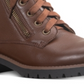 Botas de combate femininas American Rag Tatum Leather Studded, marrom, tamanho 8 M