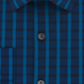 Camisa social masculina Kenneth Cole Reaction Slim Fit All Day Flex Check, azul, tamanho GG