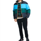 Jaqueta acolchoada Tommy Hilfiger masculina com blocos de cores, azul, tamanho XXL