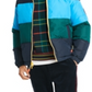 Jaqueta acolchoada Tommy Hilfiger masculina com blocos de cores, azul, tamanho XXL