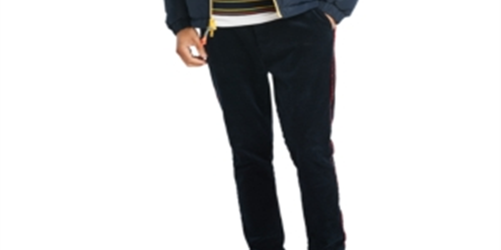 Jaqueta acolchoada Tommy Hilfiger masculina com blocos de cores, azul, tamanho XXL