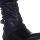 Botas femininas da Cliffs by White Mountain Fairfield com bico amendoado e cano médio, pretas, tamanho 9 M